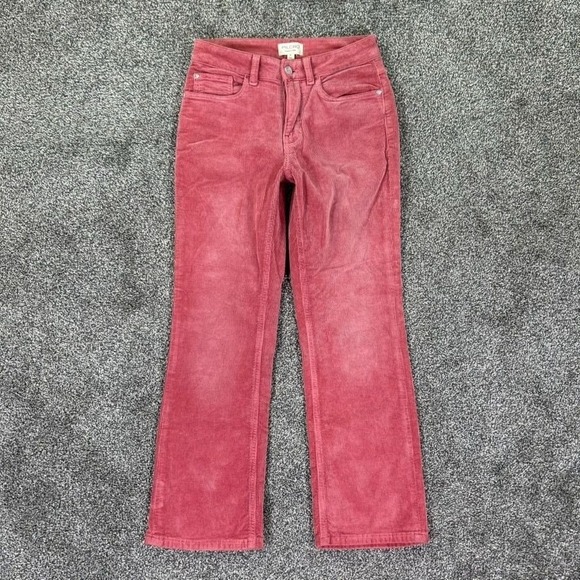 Pilcro Pants - Anthropologie Pilcro The Yaya Corduroy Pants Womens 27 Mid Rise Rose Pink Casual